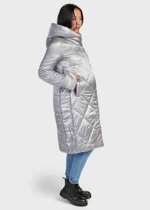 Куртка зимн. 2в1 "Эльзас" для беременных; стальной
