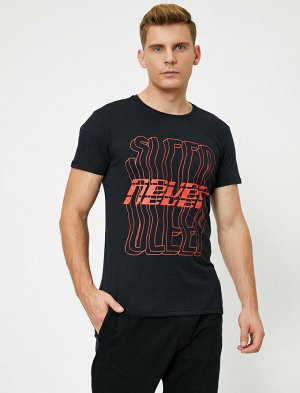 Футболка черная Never sleep