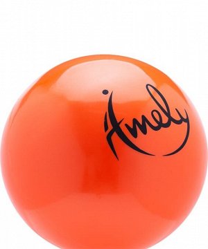 Мяч для художественной гимнастики AGB-301 19 см, оранжевый