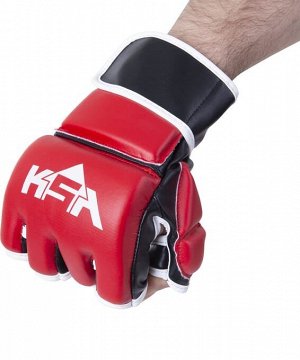 Перчатки для MMA KSA Wasp Red, к/з, L