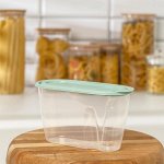 Ёмкость для сыпучих продуктов 0,9 л, цвет фисташковый
