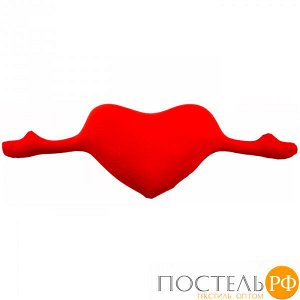 Подушка игрушка «Сердце с руками» (Ап11сер11, 30х78, Красный, Кристалл, Микрогранулы полистирола)