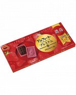 BOURBON Alfort Mini Chocolate Premium Ichigo - печенье с клубничным шоколадом