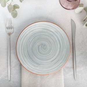 Тарелка десертная «Искушение», d=19 см, цвет серый