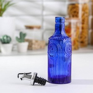 Бутыль для масла «Ларго», 340 мл, цвет синий