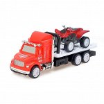Грузовик инерционный «Автовоз», эвакуатор с квадроциклом, МИКС