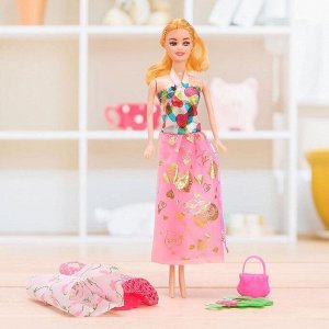 Кукла модель "Анюта" с одеждой и аксессуарами, МИКС