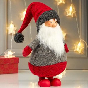 Кукла интерьерная "Дедушка Мороз в красном колпаке" 45х9х17 см