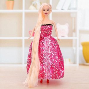 Кукла модель «Мира» в платье, цвета МИКС