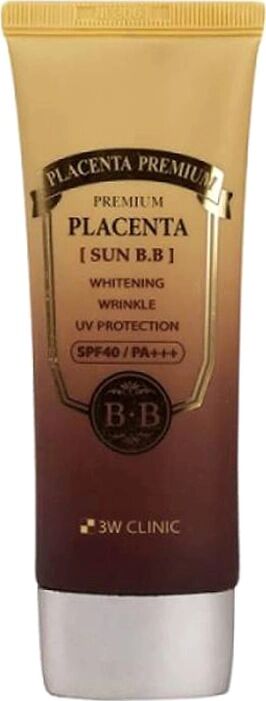 Солнцезащитный BB крем для лица с плацентой 3W Clinic Premium Placenta Sun BB Cream (Ю.Корея)