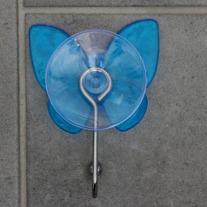 Крючок на вакуумной присоске «Бабочка», цвет МИКС