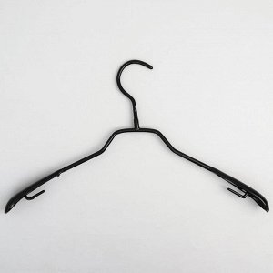 Вешалка-плечики антискользящая, размер 40-42, цвет чёрный