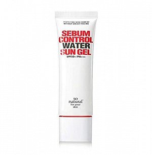 So Natural Sebum Control Water Sun Gel SPF50+ PA+++ Солнцезащитный гель для жирной кожи, 50 мл
