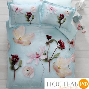 T1212T10812100 Комплект постельного белья Tivolyo home FLORIS deluxe Евро