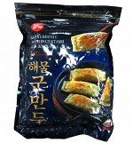 Дамплинги, д/ж с морепродуктами /Allgroo Seafood dumpling for fry, Ю.Корея, 800 г, (8)