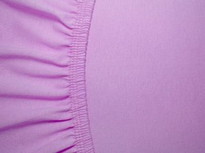 Трикотажная простынь на резинке Фиолетовый 140х200х25