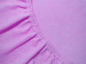 Махровая простынь на резинке «фиолет» 120х200х25