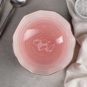 Салатник «Млечный путь», 17,5?5,5 см, цвет розовый