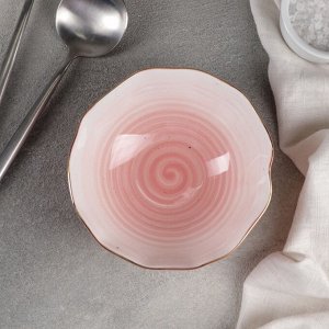 Салатник «Млечный путь», 13?4,5 см, цвет розовый