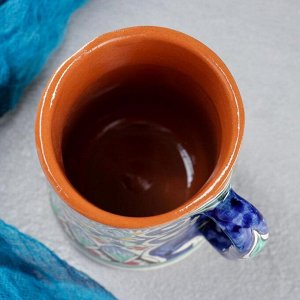 Кружка Риштанская Керамика "Узор", 500 мл, синий микс