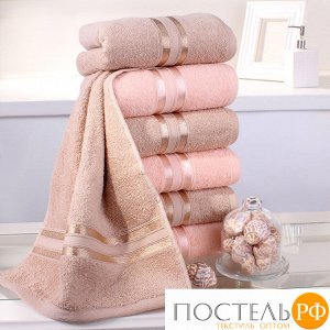 Полотенце для рук, DOME, Harmonika, Beige, Бежевый, 30х50 см - 3 ШТУКИ + Peachy, Персиковый, 30х50 см - 3 ШТУКИ