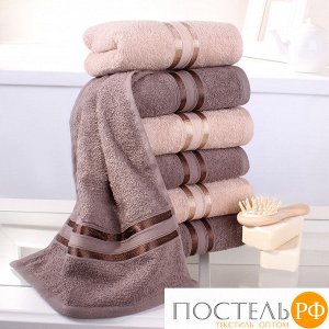 Полотенце для рук, DOME, Harmonika, Brun, Коричневый, 30х50 см - 3 ШТУКИ + Beige, Бежевый, 30х50 см - 3 ШТУКИ