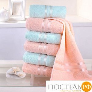 Полотенце для рук, DOME, Harmonika, Peachy, Персиковый, 30х50 см - 3 ШТУКИ + Menthol, Ментоловый, 30х50 см - 3 ШТУКИ