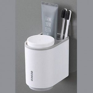Подвесной органайзер для зубных щеток, белый/серый