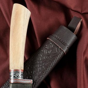Нож Пчак Шархон - Дерево, средний (гарда гравировка)