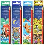 Карандаши пластиковые  6цв &quot;FUNCOLOR&quot; 30-0065 трехгранные Bruno Visconti {Китай}