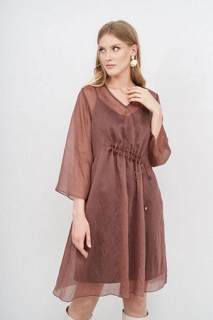 Платье KIARA Collection Артикул: 7936 коричневый_бронз