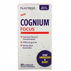 Natrol, Cognium Focus, 60 капсул