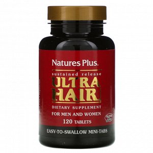 Nature&#x27 - s Plus, Ultra Hair, для мужчин и женщин, 120 таблеток