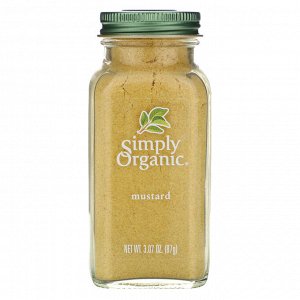 Simply Organic, Горчица, 3.07 унций (87 г)