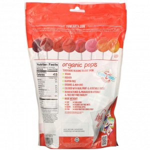 YumEarth, Organic Pops, Favorites, 50 Pops, 10.9 oz (310 g)