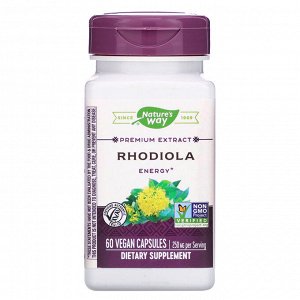 Nature&#x27 - s Way, Rhodiola, 250 mg, 60 Vegan Capsules