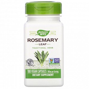 Nature&amp;#x27 - s Way, Rosemary Leaf, 700 mg, 100 Vegan Capsules