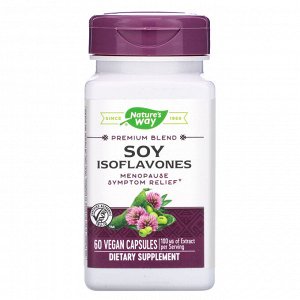 Nature&#x27 - s Way, Premium Blend, Soy Isoflavones, 100 mg, 60 Vegan Capsules