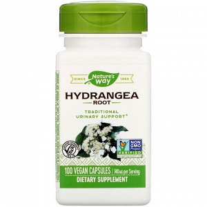 Nature&#x27 - s Way, Hydrangea Root, 740 mg, 100 Vegan Capsules