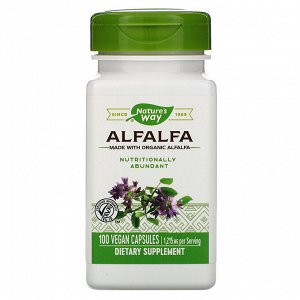 Nature&#x27 - s Way, Alfalfa, 1,215 mg, 100 Vegan Capsules
