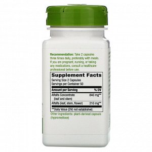 Nature&#x27 - s Way, Alfa-Max, Alfalfa Concentrate, 840 mg, 100 Vegan Capsules