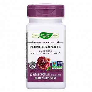 Nature&#x27 - s Way, Premium Extract, Pomegranate, 350 mg, 60 Vegan Capsules