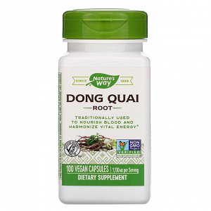 Nature&#x27 - s Way, Dong Quai Root, 1,130 mg, 100 Vegan Capsules