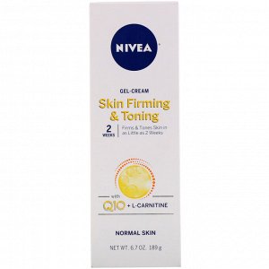 Nivea, Skin Firming & Toning Gel-Cream with Q10 + L-Carnitine, 6.7 oz (189 g)