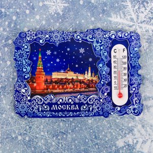 Магнит с термометром «Москва. Кремль»