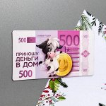 Магнит «Приношу деньги в дом» 500 евро