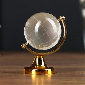 Сувенир стекло "Глобус" d=4 см