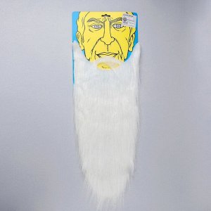 Карнавальная борода «Старик», на резинке, цвет белый
