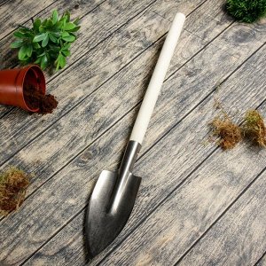 Лопатка садовая, длина 68 см, титан ВСМПО, деревянная ручка