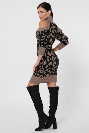 Платье леопардовое VPA0006